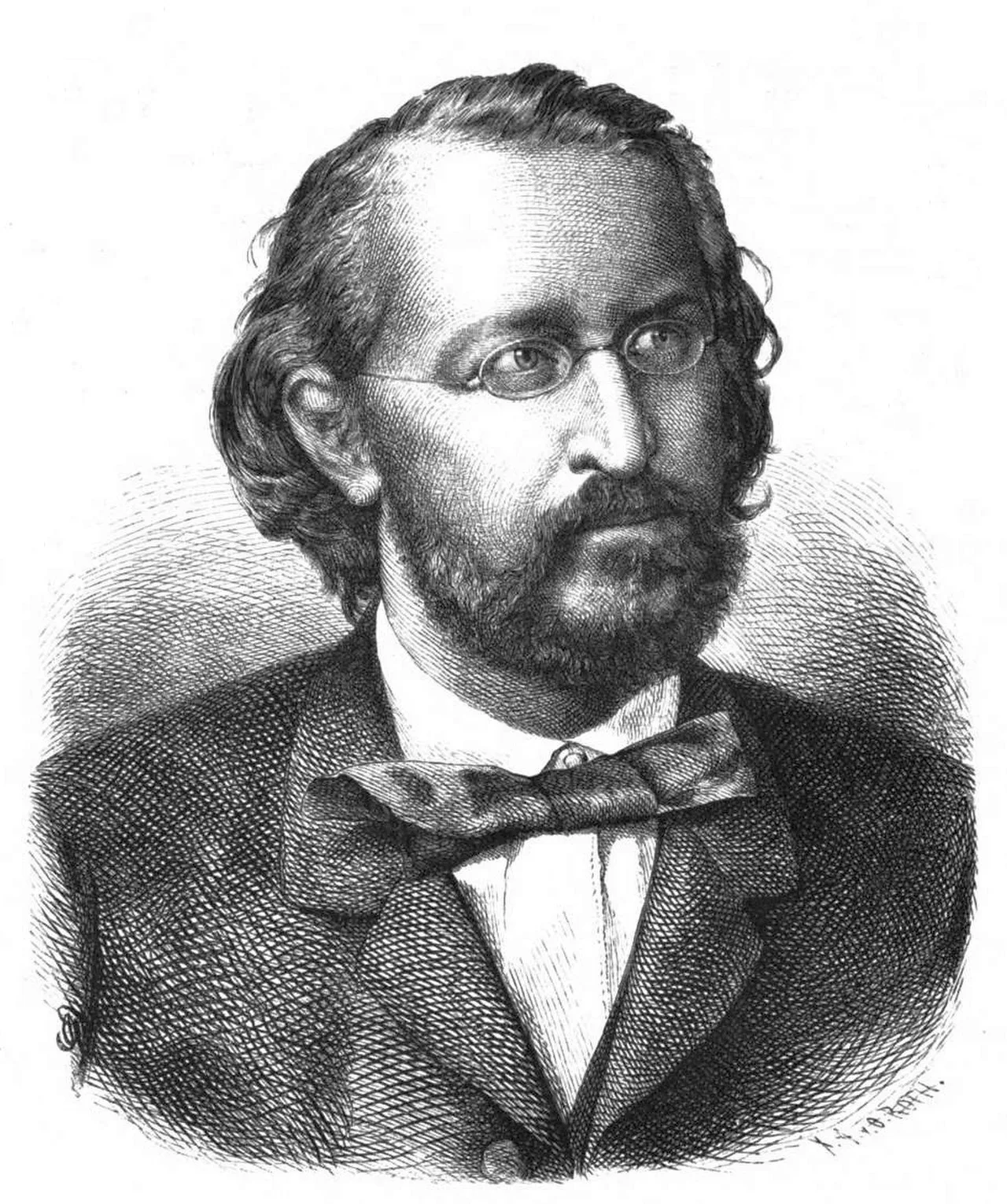 Porträt von Anton Friedrich von Tröltsch (1829–1890) – Gedenkseite