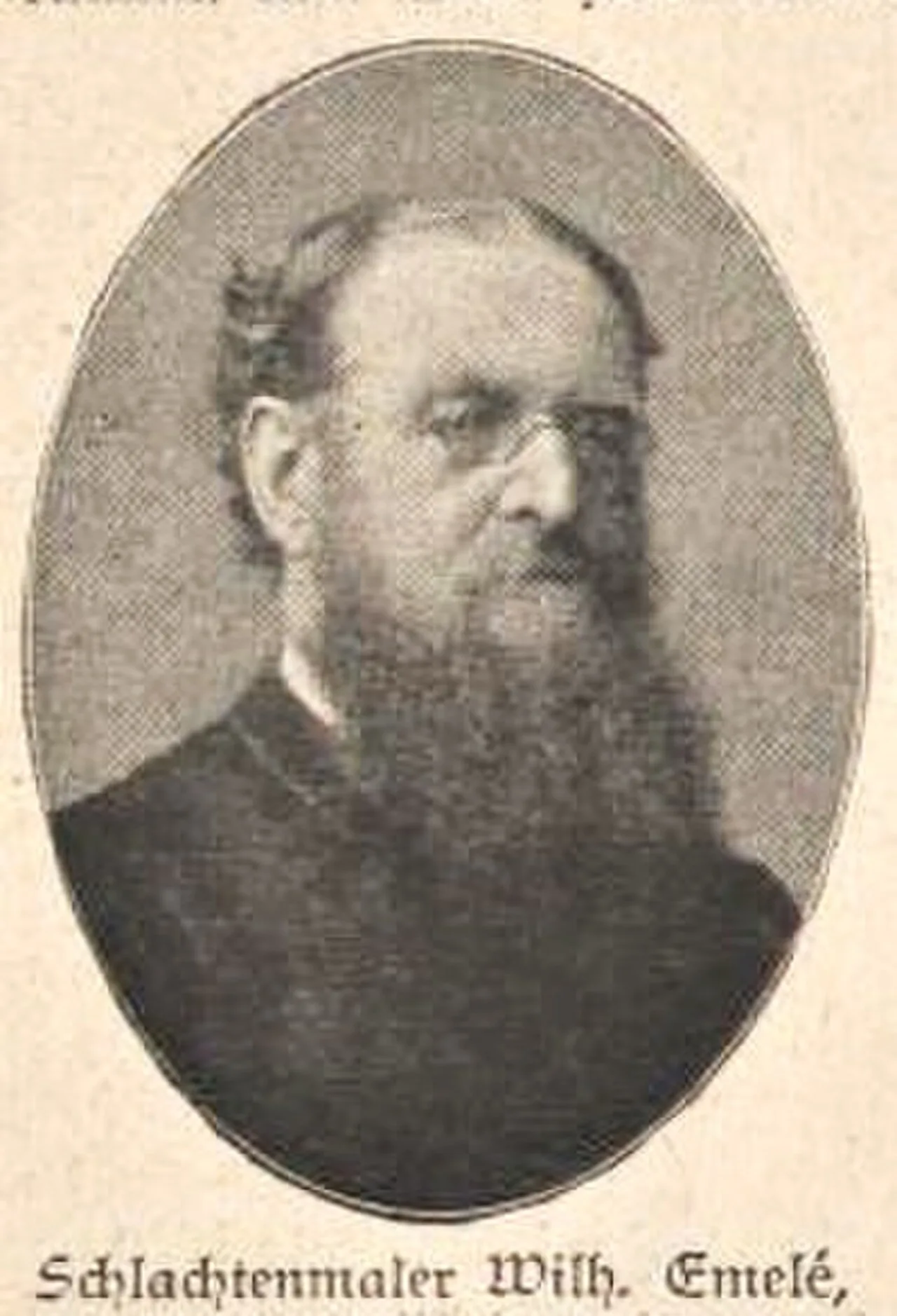 Porträt von Wilhelm Emelé (1830–1905) – Gedenkseite