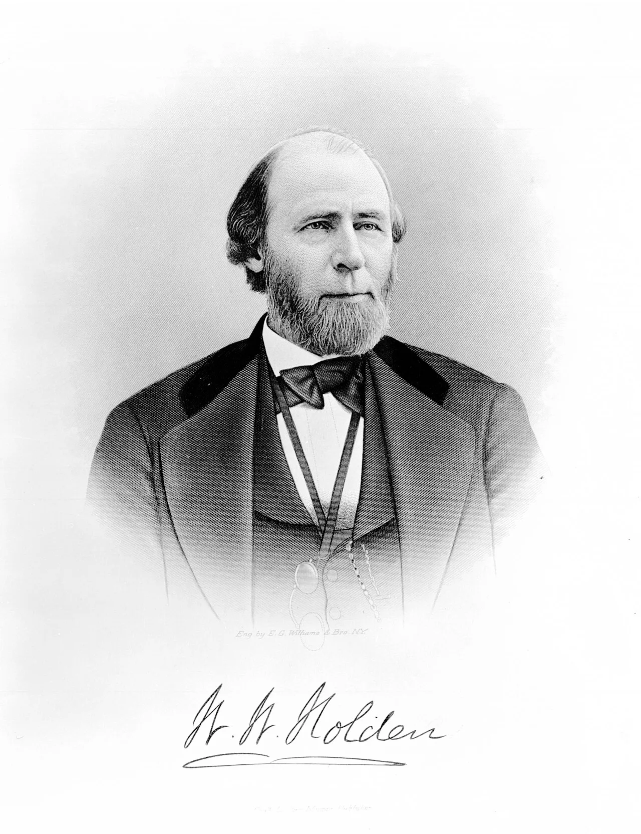 Portrait of William Woods Holden (1818–1892) – memorial page