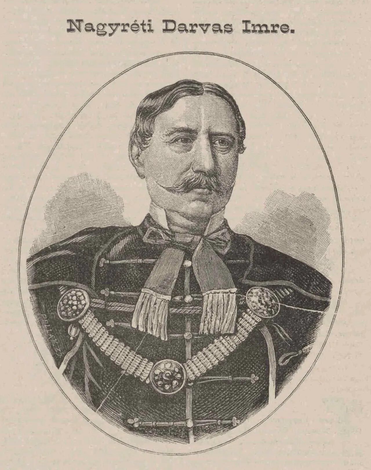 Porträt von Imre Darvas (1822–1901) – Gedenkseite