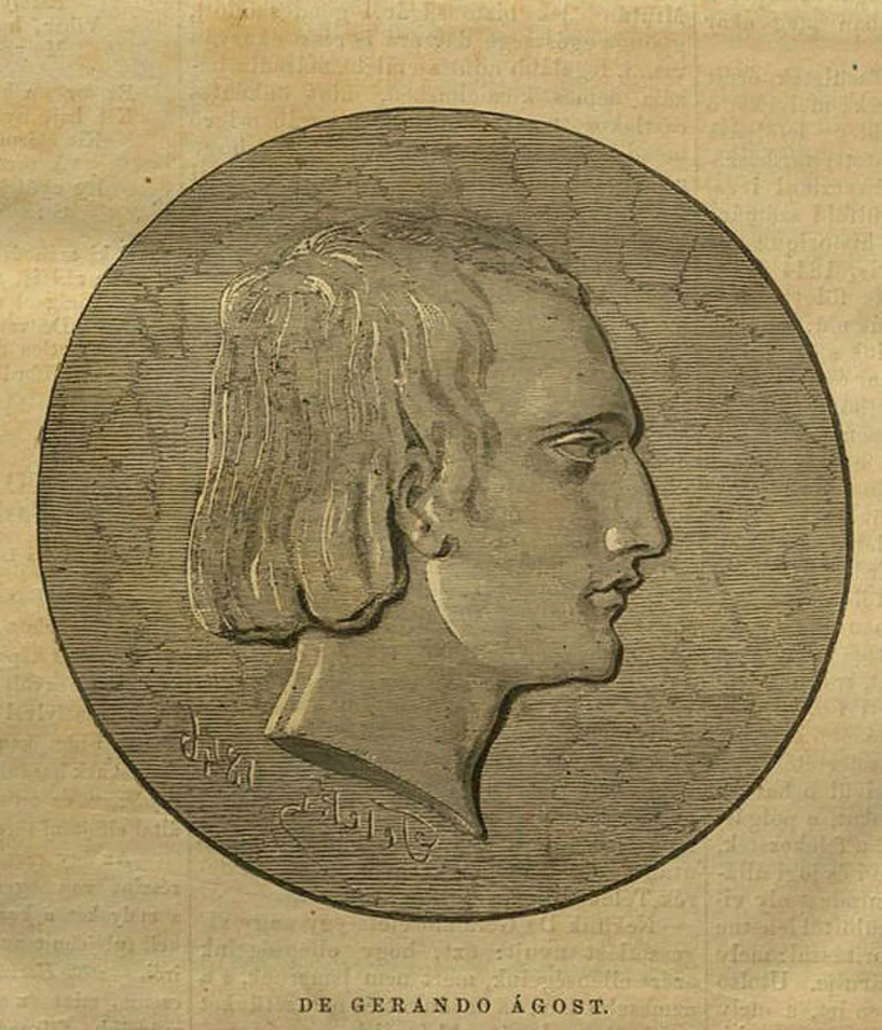 Porträt von Auguste de Gérando (1819–1849) – Gedenkseite