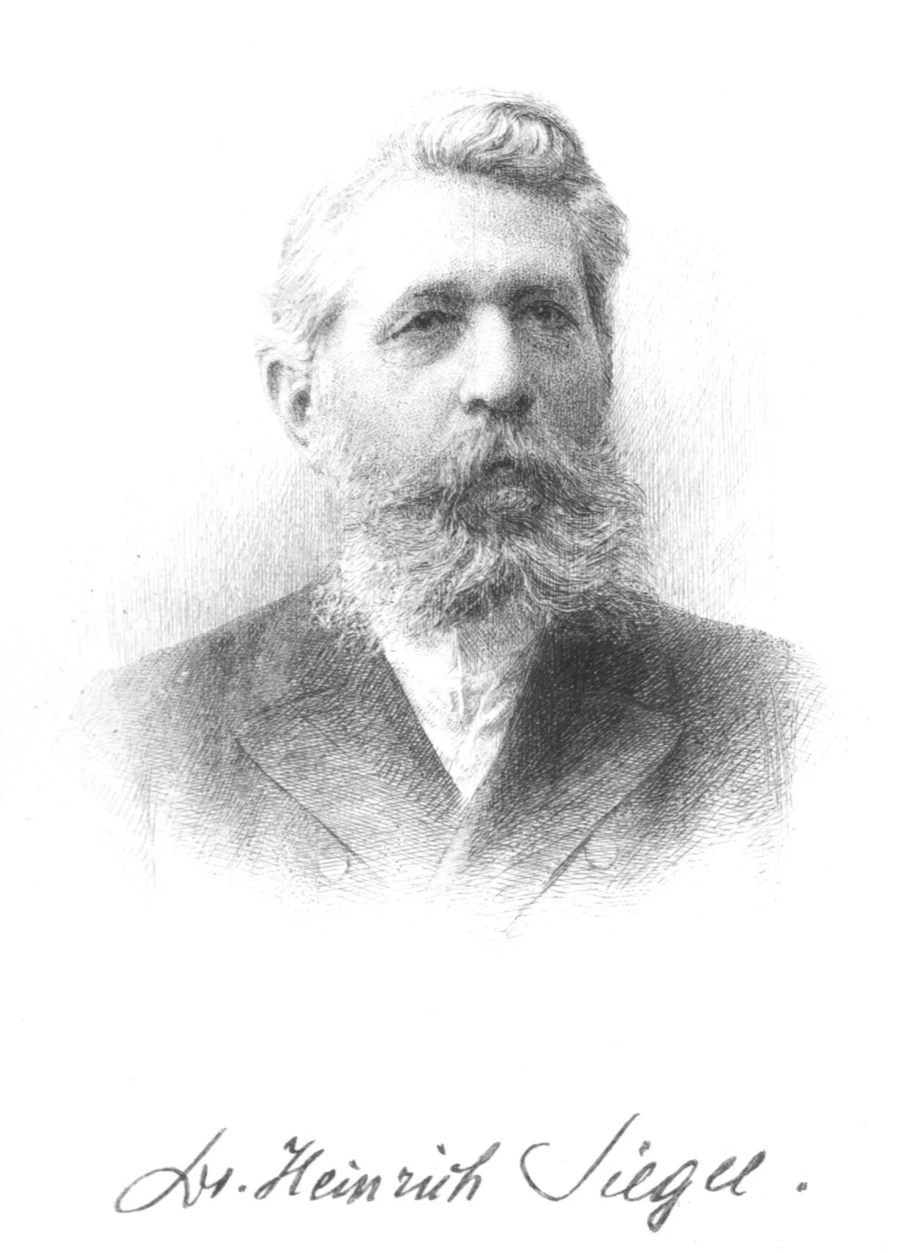 Portrait of Heinrich Siegel (1830–1899) – memorial page