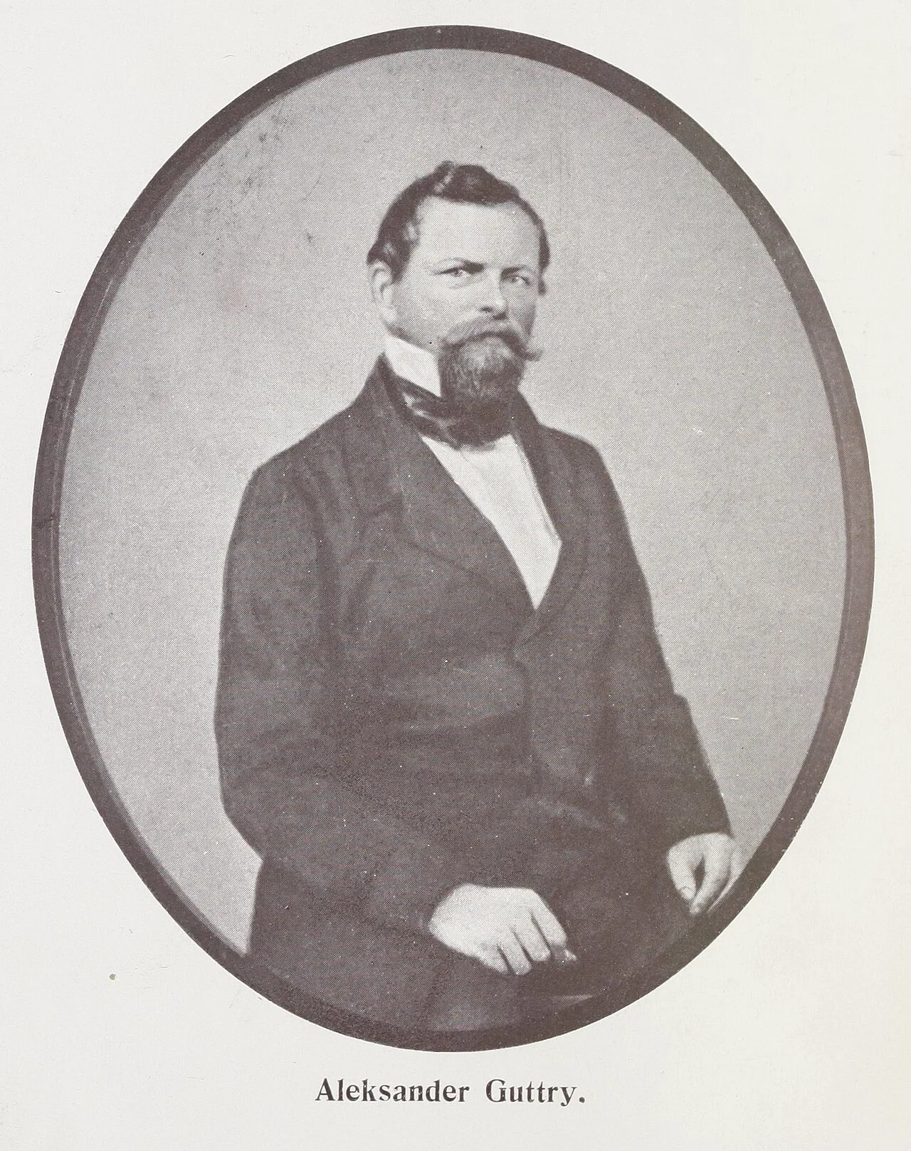 Porträt von Aleksander Guttry (1813–1891) – Gedenkseite