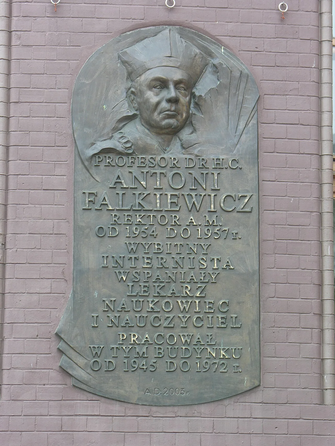 Porträt von Antoni Falkiewicz (1901–1977) – Gedenkseite