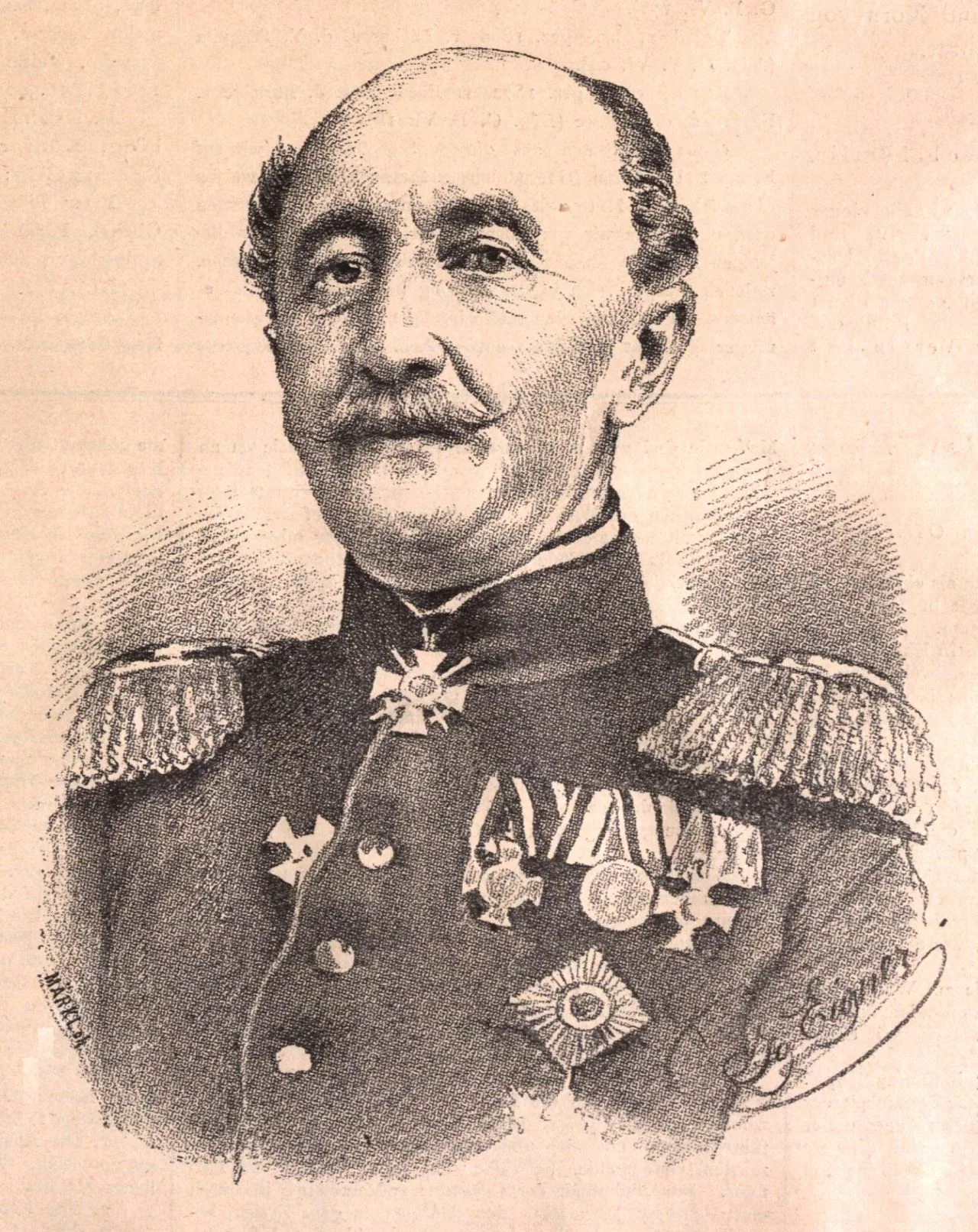 Porträt von Benno Hann von Weyhern (1808–1890) – Gedenkseite