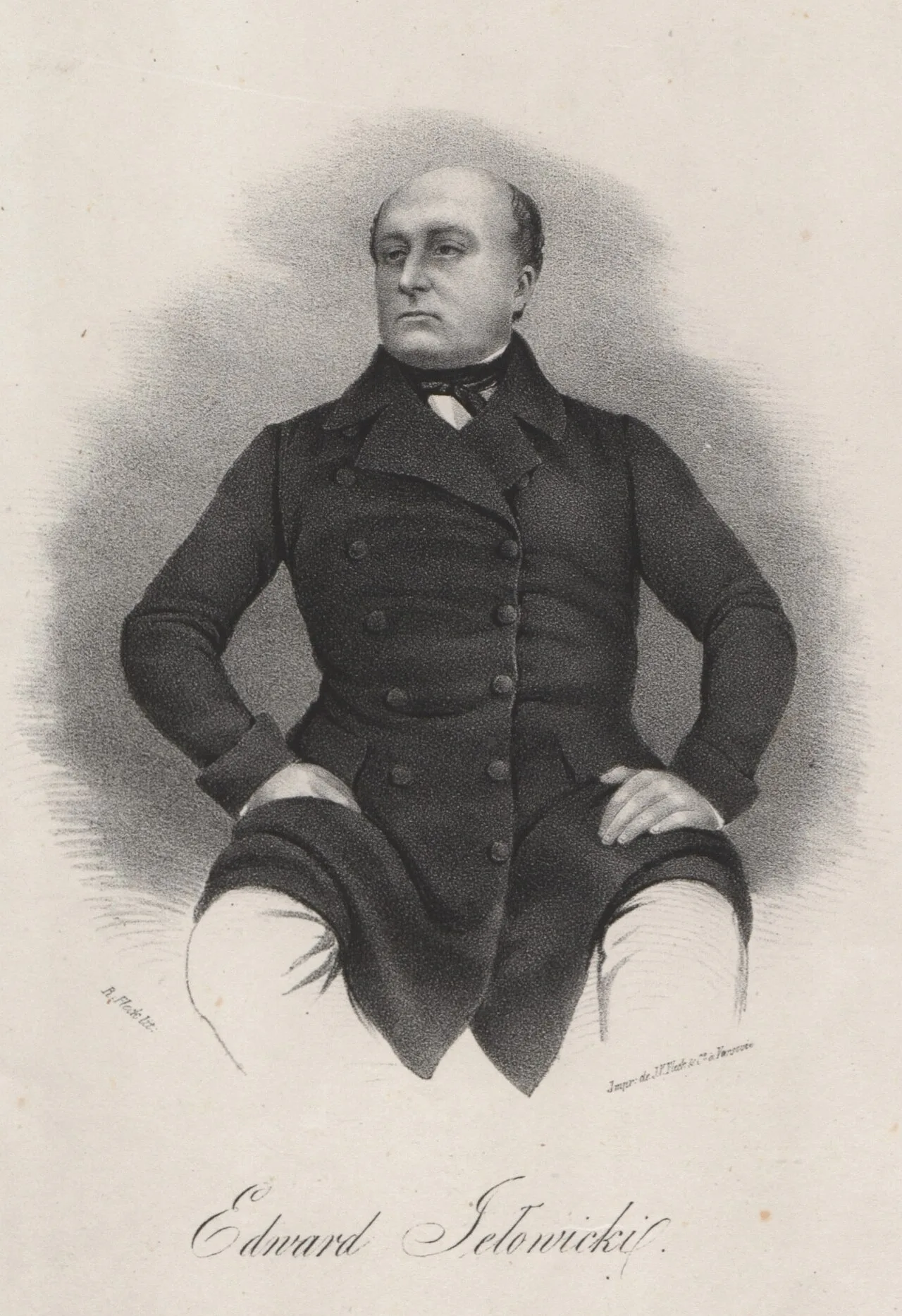 Porträt von Edward Jełowicki (1803–1848) – Gedenkseite