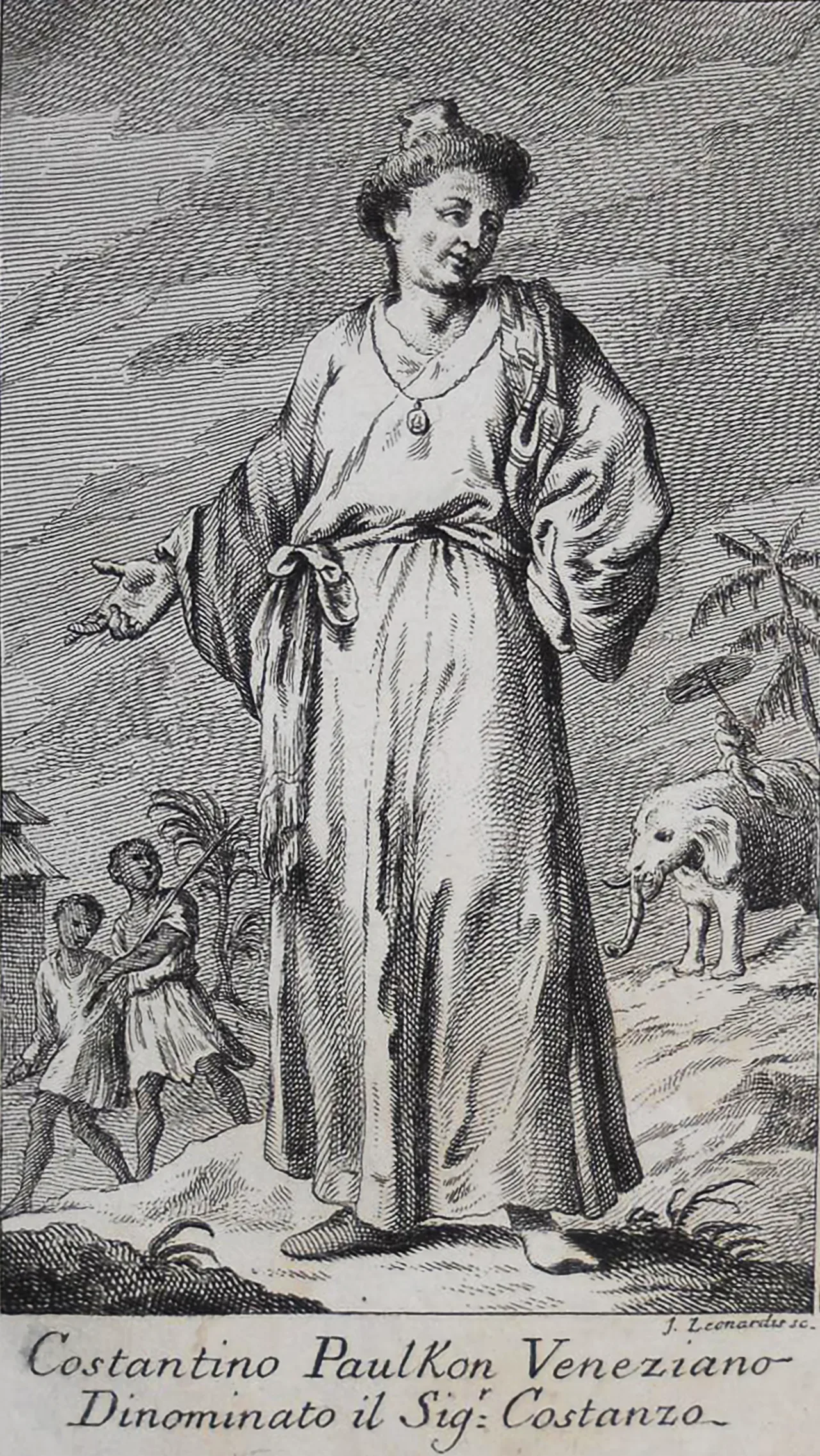 Porträt von Constantine Phaulkon (1647–1688) – Gedenkseite