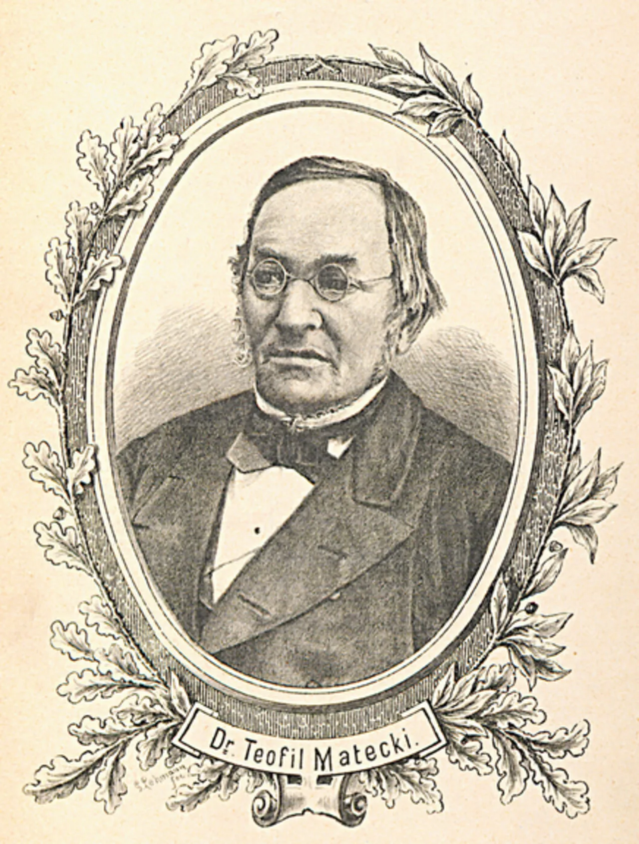 Porträt von Teodor Teofil Matecki (1810–1886) – Gedenkseite