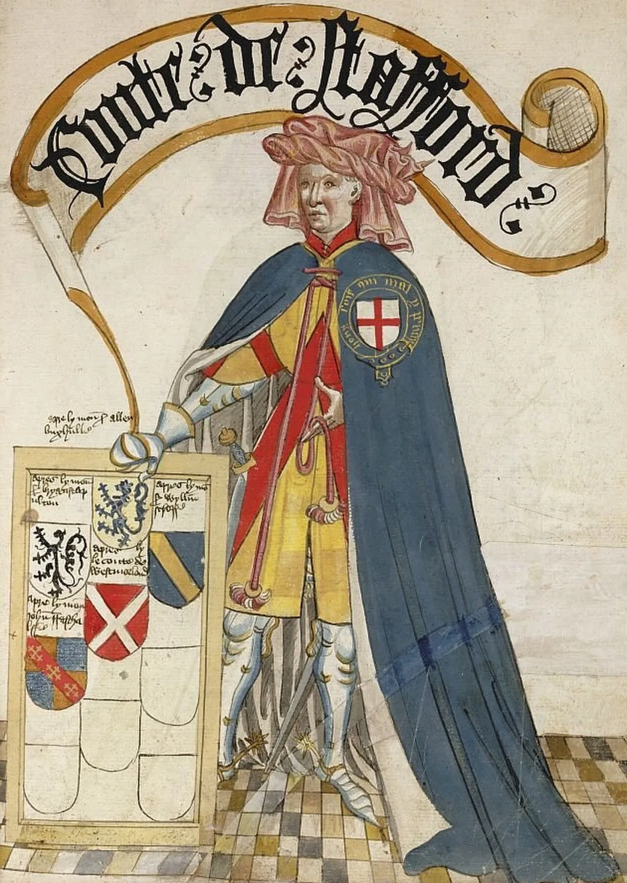 Porträt von Ralph de Stafford, 1. Earl of Stafford (1301–1372) – Gedenkseite