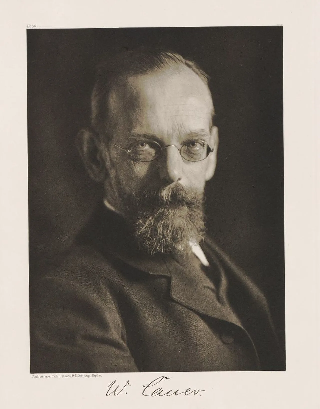 Portrait of Wilhelm Cauer (1858–1940) – memorial page