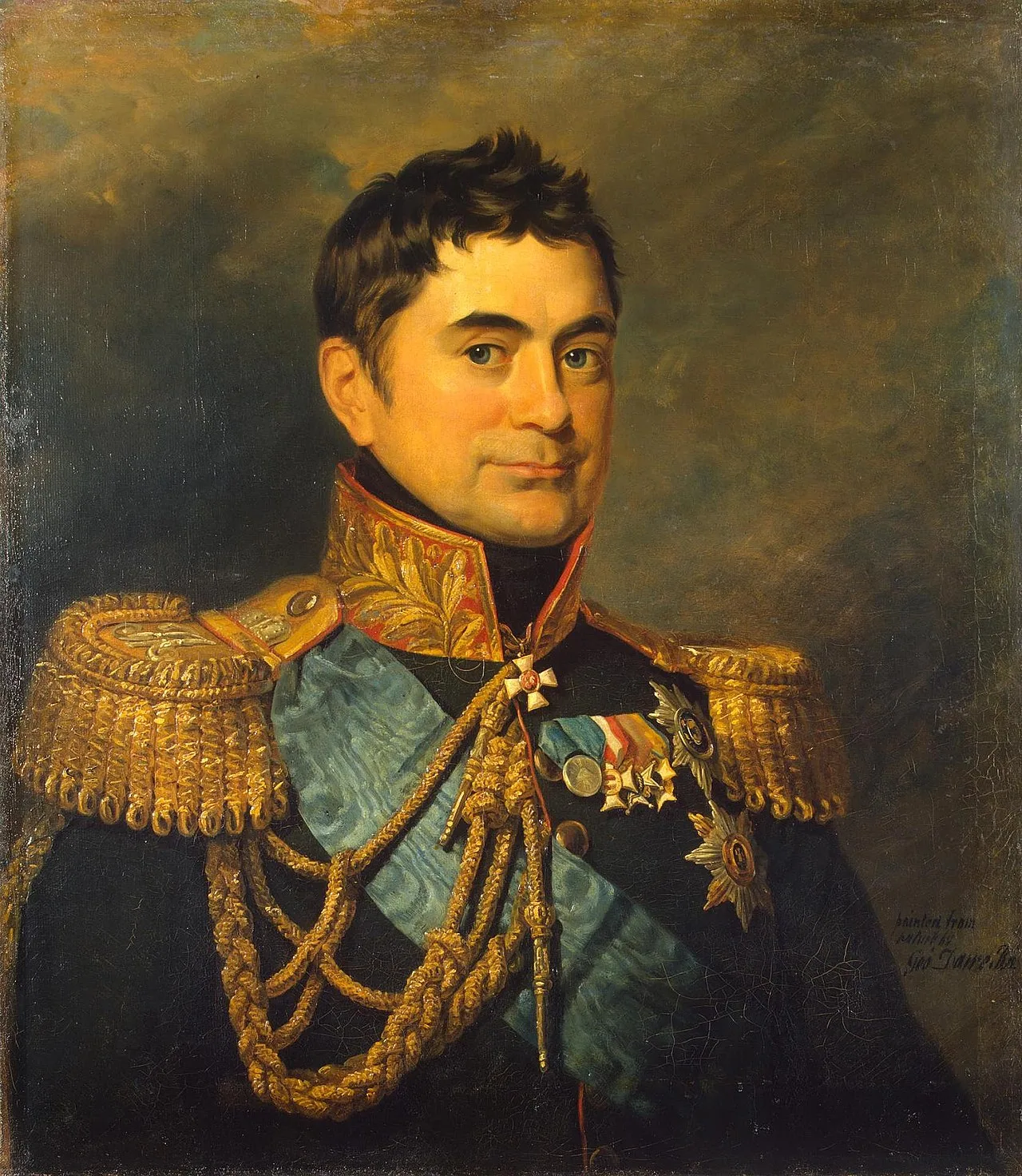 Porträt von Pjotr Michailowitsch Wolkonski (1776–1852) – Gedenkseite