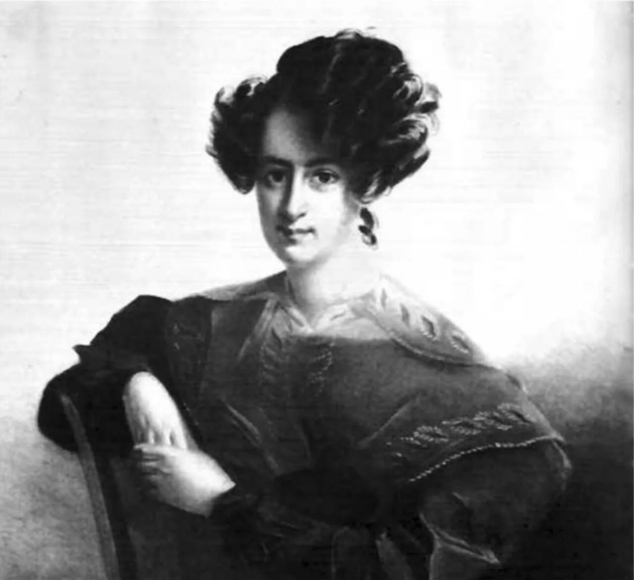 Porträt von Eugénie du Colombier (1806–1888) – Gedenkseite