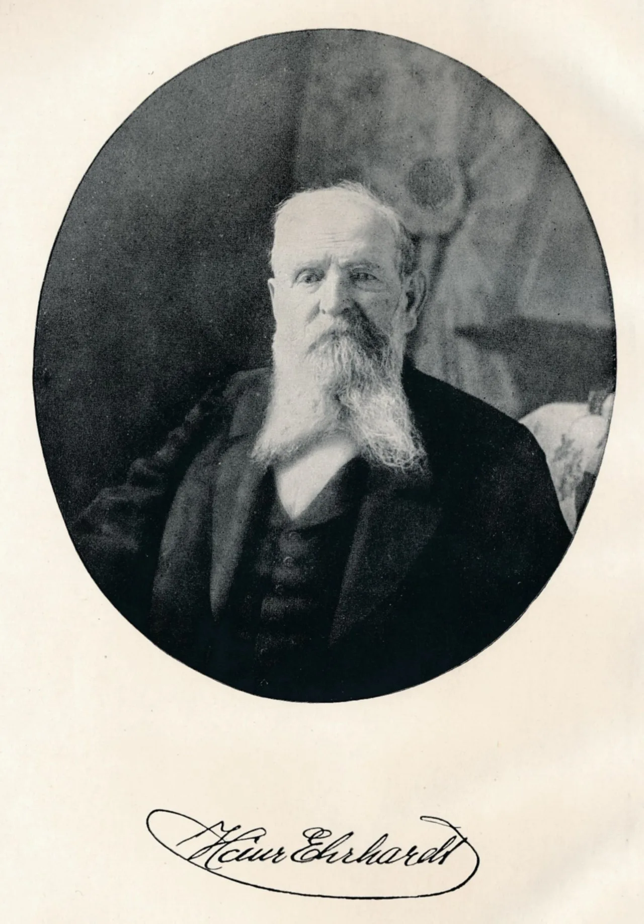 Porträt von Heinrich Ehrhardt (1840–1928) – Gedenkseite