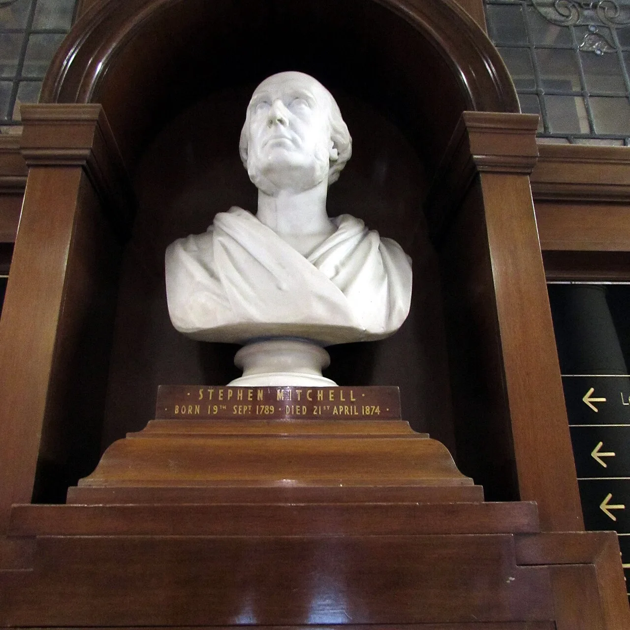 Porträt von Stephen Mitchell (1789–1874) – Gedenkseite
