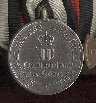 Kriegsdenkmünze für die Feldzüge 1870/71 für Nichtkombattanten