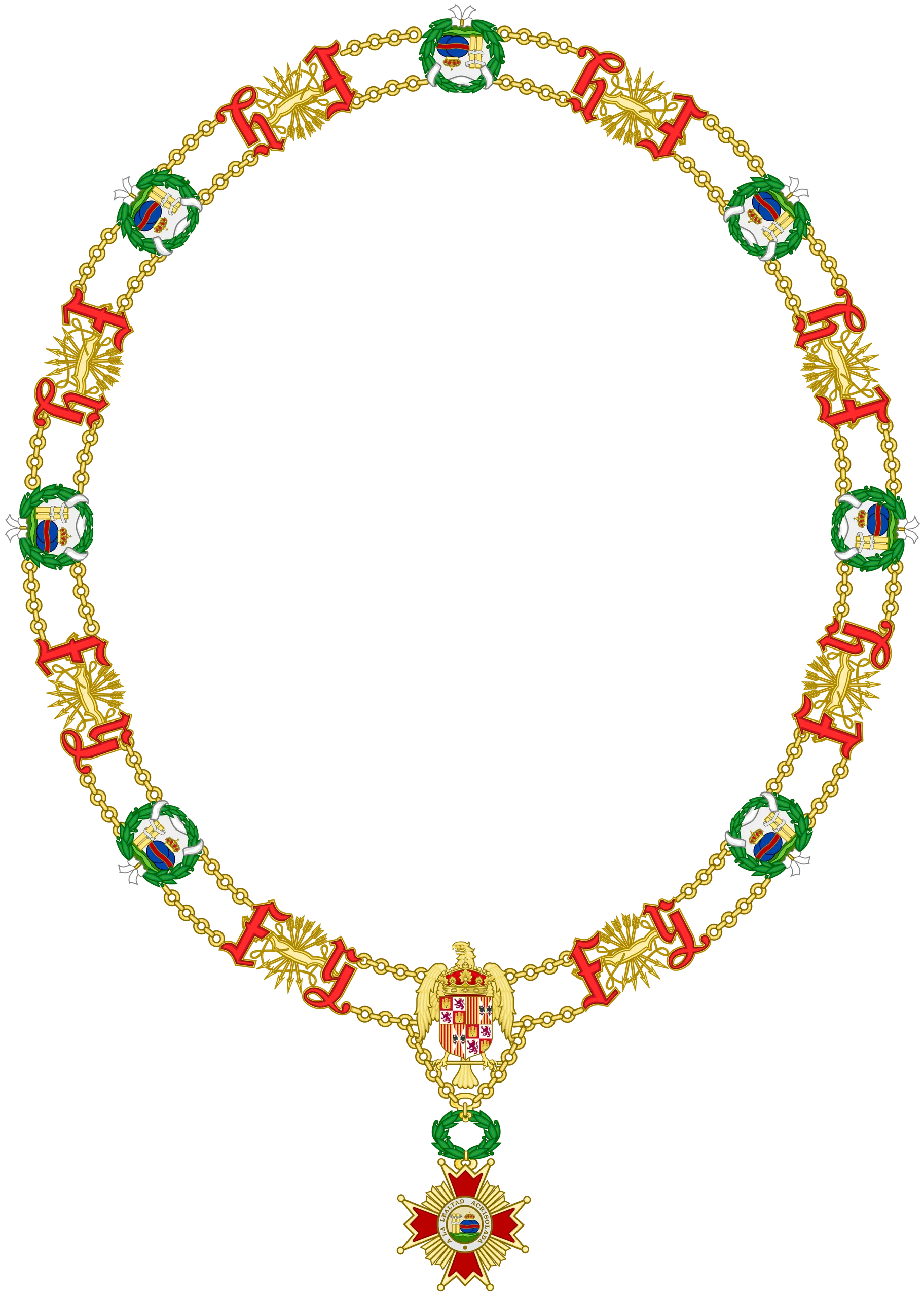 Collar of the Order of Isabella the Catholic‎