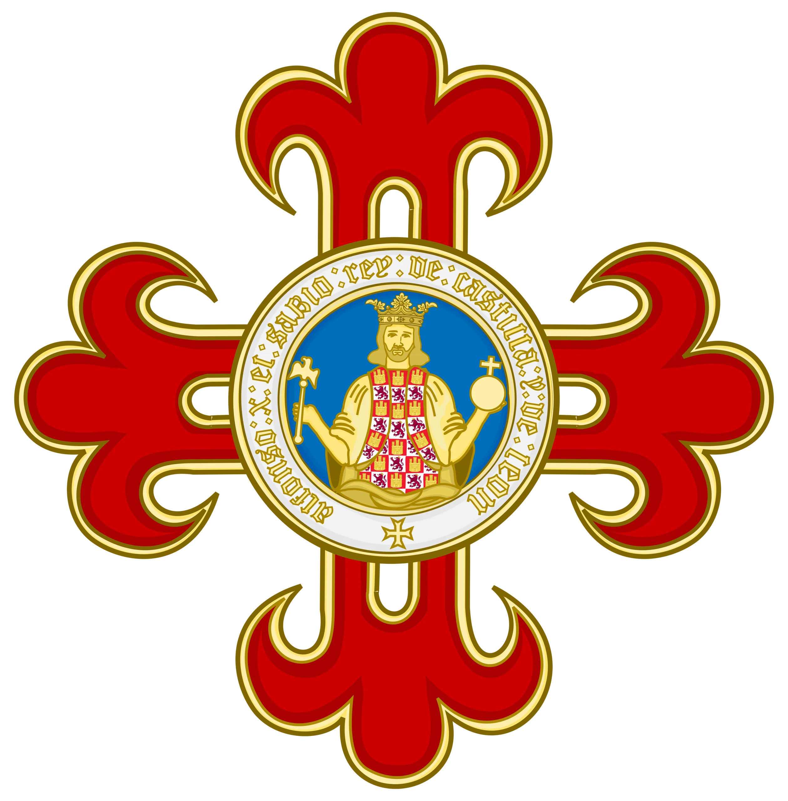 Pasador de la Orden Civil de Alfonso X el Sabio, Gran Cruz