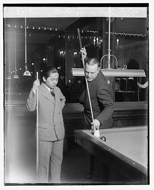 carom billiards player