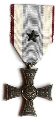 Cross on the Silesian Ribbon of Valor and Merit