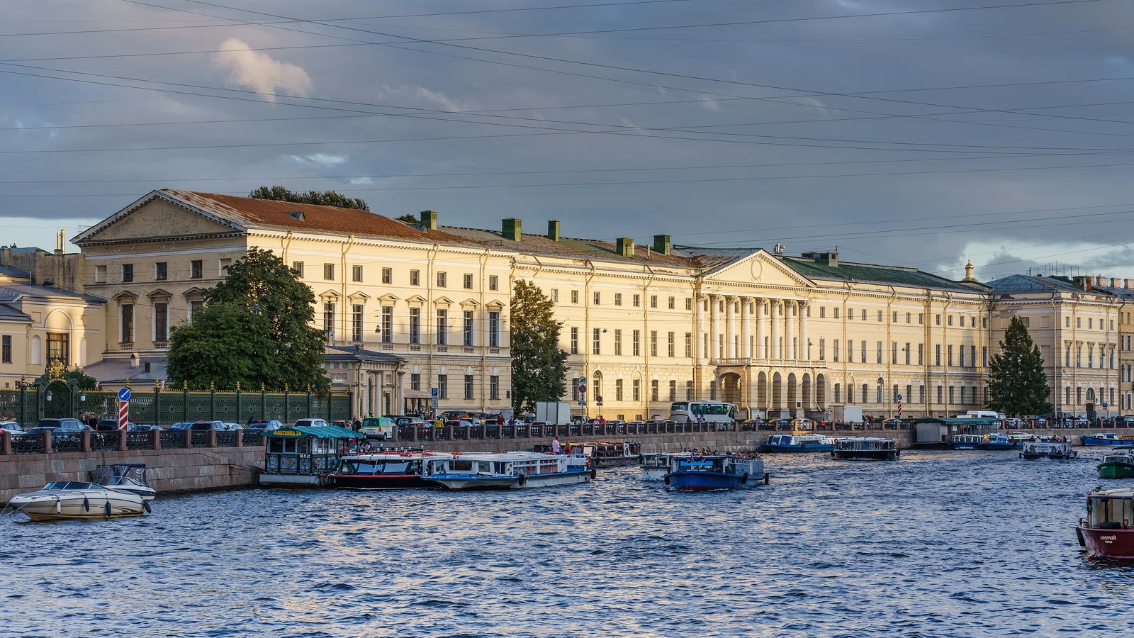 Russian National Library building at Fontanka Embankment