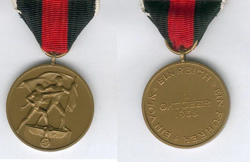 Medaille zur Erinnerung an den 1. Oktober 1938