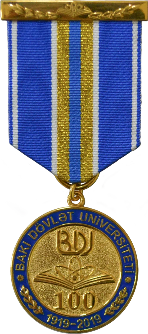 Medaille "100 Jahre Staatliche Universität Baku (1919-2019)"