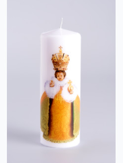 Little Printed Candle 10cm / 3.94in - Gold