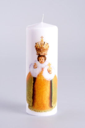 Little Printed Candle 10cm / 3.94in - Gold