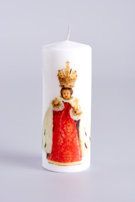 Little Printed Candle 10cm / 3.94in - Royal