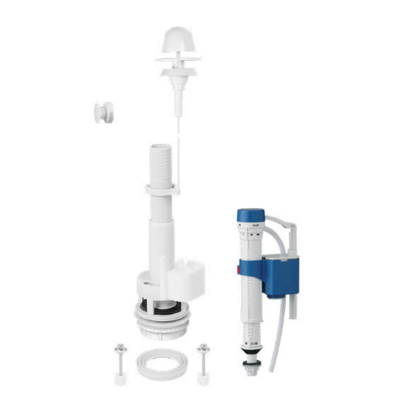 Roca Kit Meccanismo Di Scarico 3/6 Litri Per Collezione Bagno - Ricambio Originale Ceramica - 2