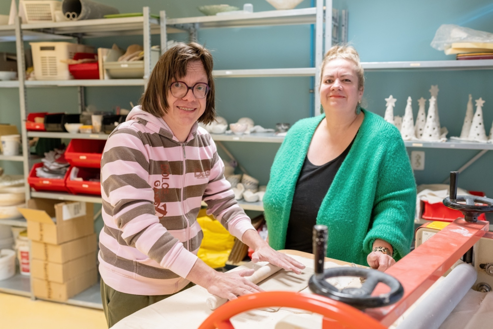 De Hoven Atelier Dominique en begeleider LR