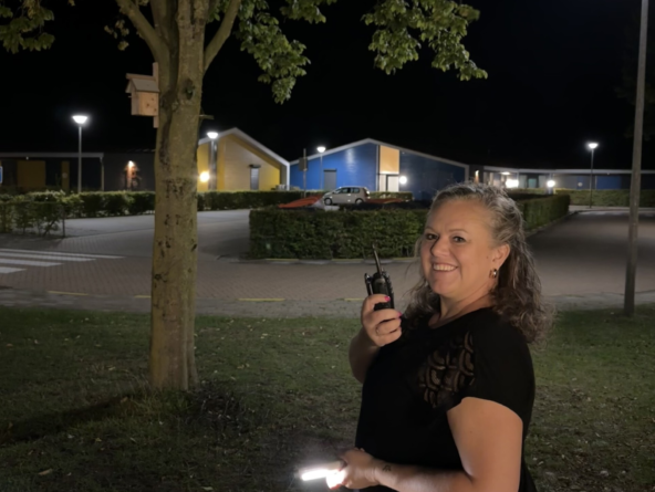 Begeleider nachtzorg Ivon aan het werk Begeleider nachtzorg Ivon aan het werk