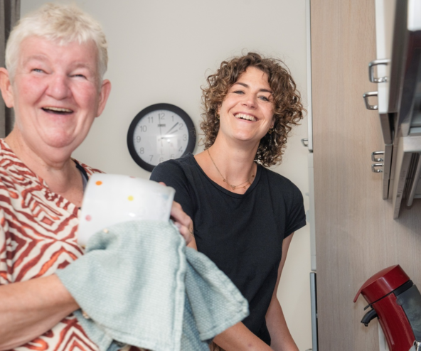 Lobke en bewoner Dinxperlo