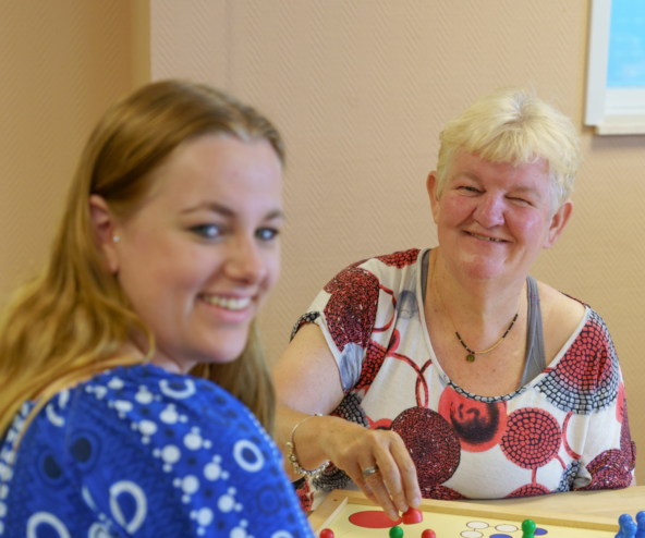 Helga woont op de Julianastraat