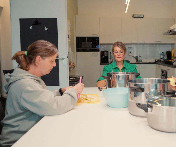 Samen koken bij de Hermesstraat