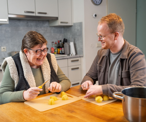Robert en Susan in de keuken