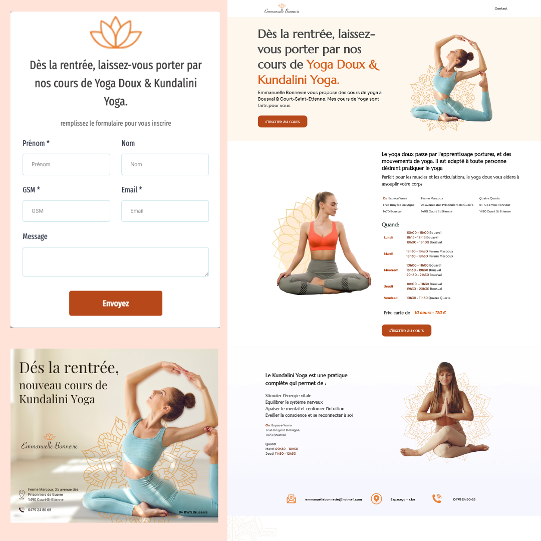 Inscription aux cours de yoga pour la rentrée