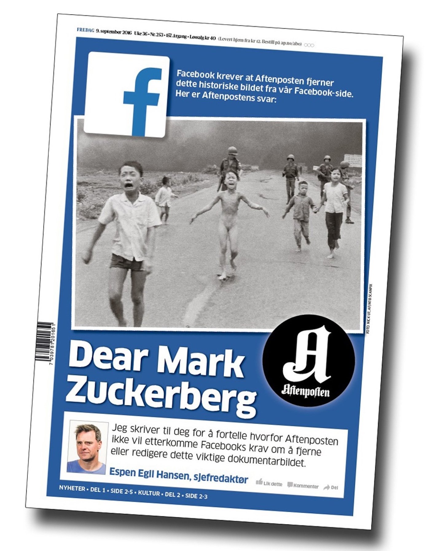 Facebook Censors Norway S Pm
