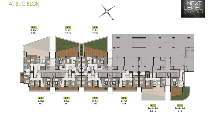 NEXT LEVEL ÇAYYOLU 3+1. kat görseli