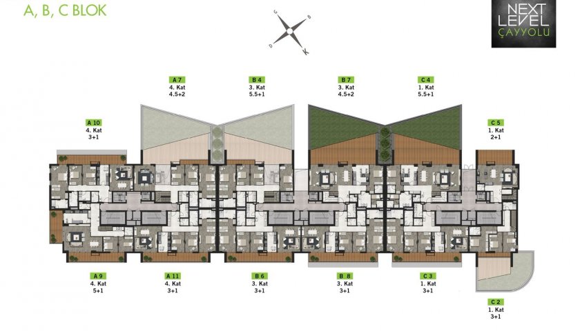 NEXT LEVEL ÇAYYOLU 4+1. kat görseli