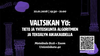 Valtsikan yö: Tieto ja yhteiskunta algoritmien ja tekoälyn aikakaudella