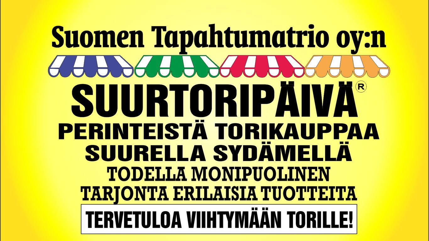 Suurtoripäivä Riihimäen vanhalla torilla