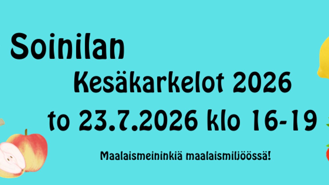 Soinilan Kesäkarkelot 2026!