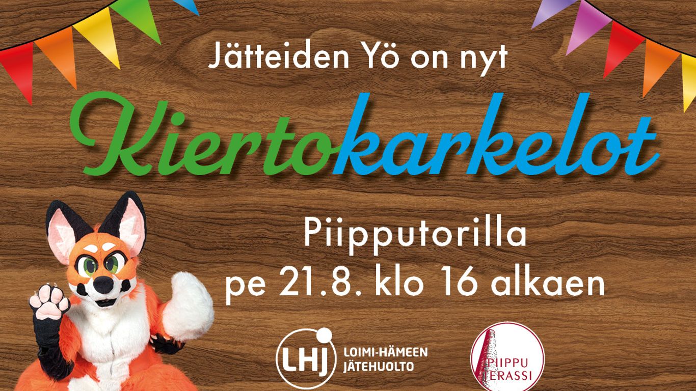 Mainoskuva tapahtumasta Kiertokarkelot Wahreninkad