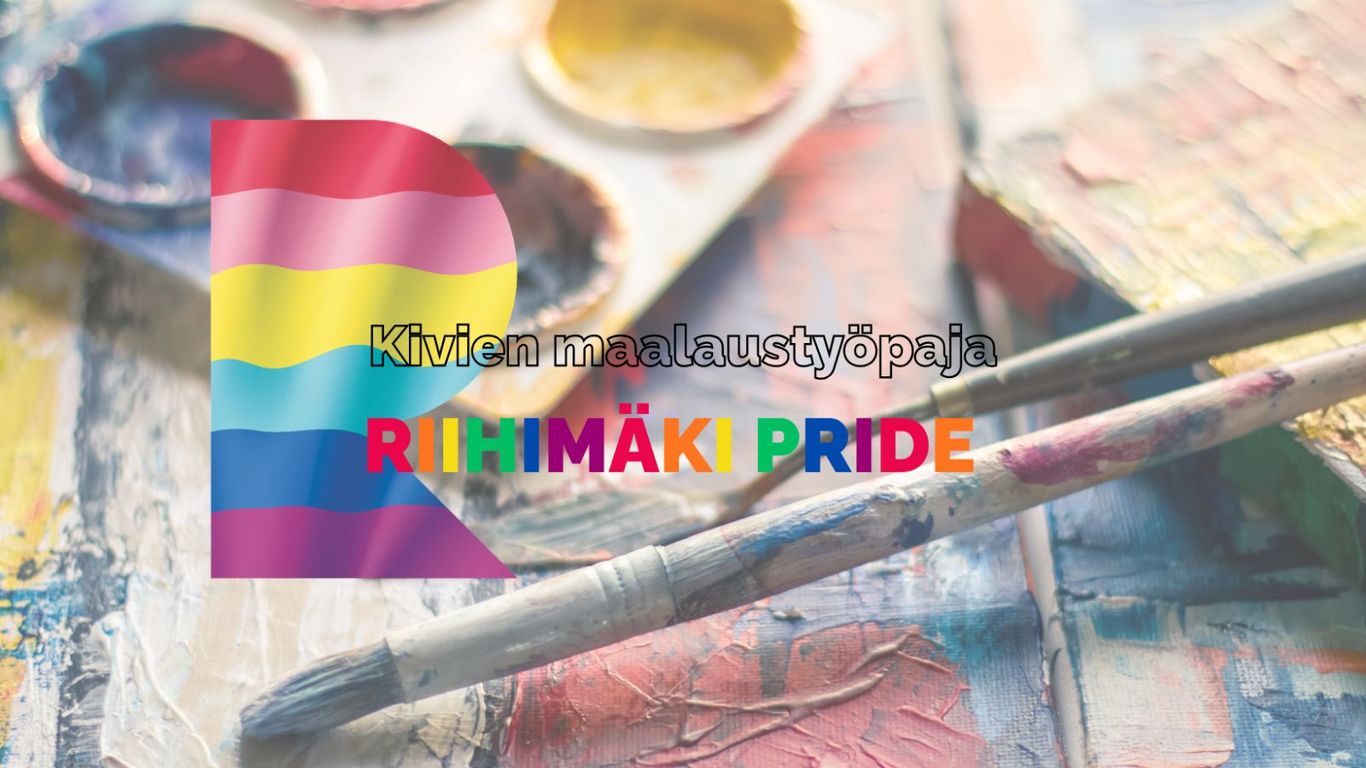 Riihimäen kaupungin Pride R-tunnus, teksti: Kivien