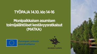 Monipaikkaisen asumisen toimijalähtöiset kestävyysratkaisut (MATKA) -hankkeen työpaja 12.9.2025 klo 14-16