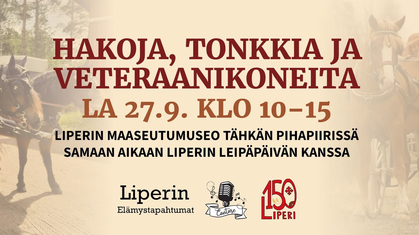 Hakoja, tonkkia ja veteraanikoneita