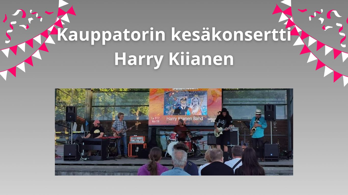Kauppatorin kesäkonsertti: Harry Kiianen