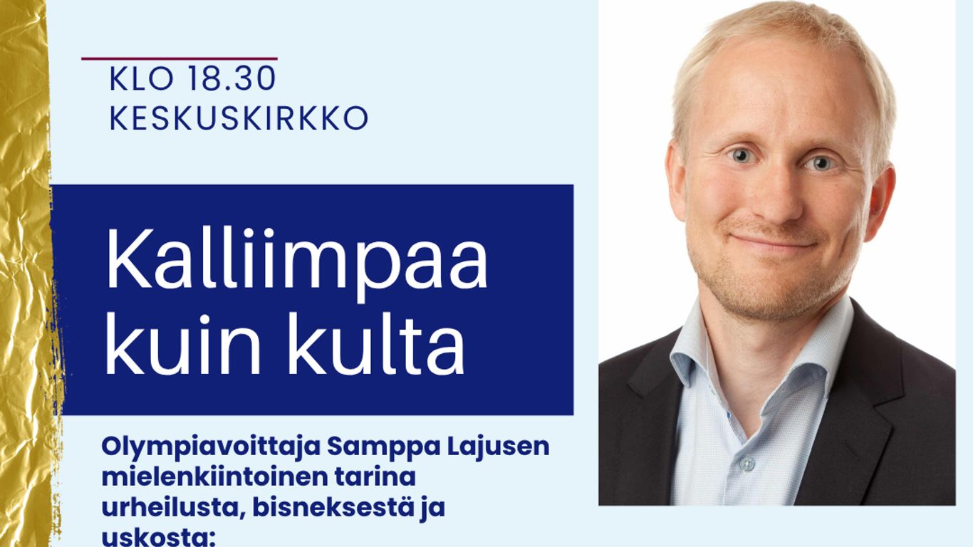 Kalliimpaa kuin kulta, Olympiavoittaja Samppa Lajunen Keskuskirkossa