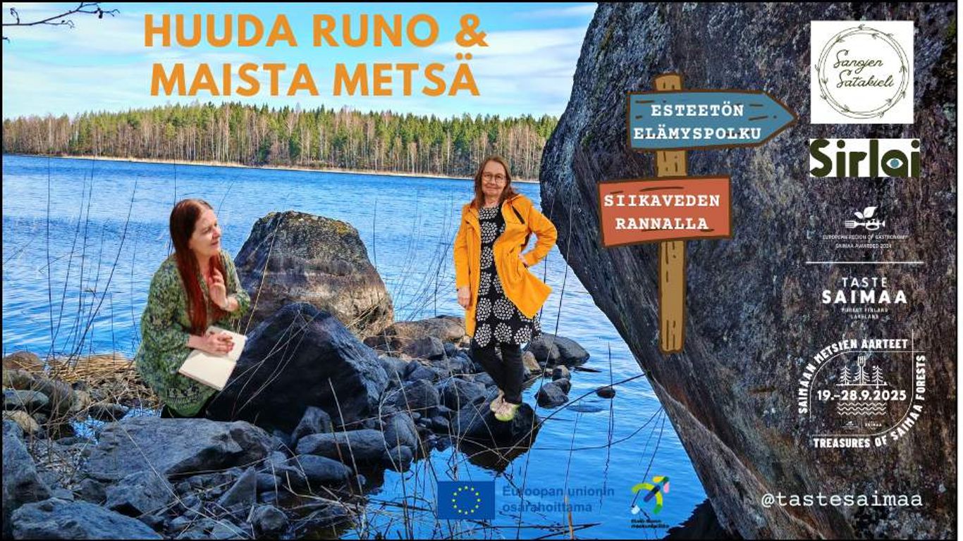 Huuda runo, maista metsä - esteetön elämyspolku Siikaveden rannalla